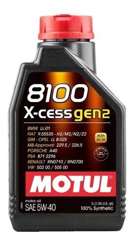 Aceite Para Motor Motul Sintético 5w-40 Para Carro/camioneta De 1 Unidad X 1l
