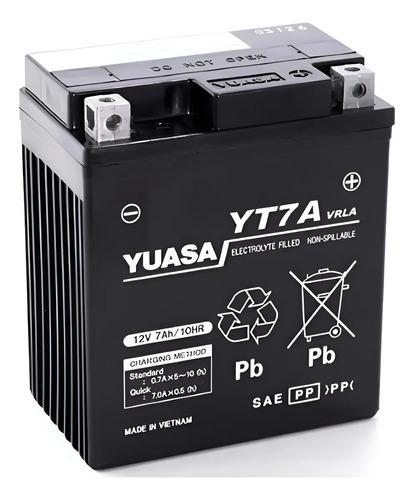 Batería Moto Yuasa Original Suzuki Gixxer 250 Xre300 Yt7a Derecho