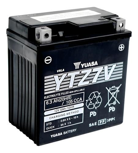 Bateria Moto Yuasa Original Honda Xre 300 Nmax Connect Ytz7v Derecho