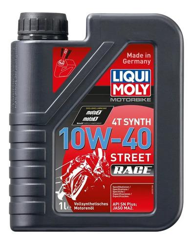 Aceite Sintetico Liqui Moly 4t 10w40 Street Race - 1 Litro