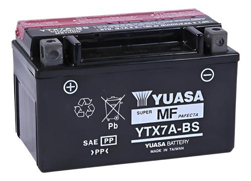 Batería Moto Yuasa Original Agility Rocket Life Fly Ytx7a Izquierdo