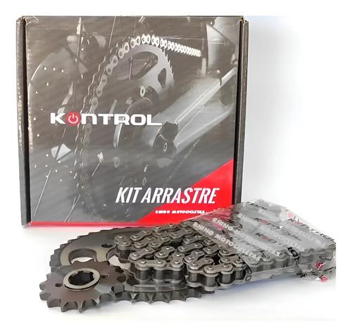 Kit De Arrastre Para Yamaha Xtz 150 Reforzado Original Kn Plateado
