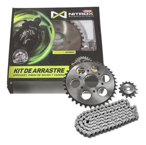 Kit De Arrastre Original Auteco Victory Flow 125 Reforzado Plateado