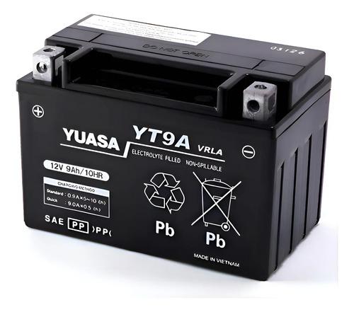 Batería Moto Yuasa Original Dominar 400 Versys 300 Yt9a Izquierdo