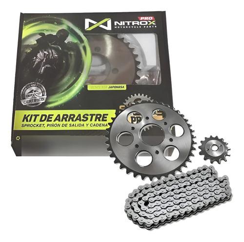 Kit De Arrastre Ktm Duke 200 6 Huecos Reforzado Original Nt Plateado