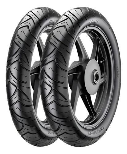 Combo Llantas Moto Sm 80/100/17 Y 110/80/17 Discover Str Szr