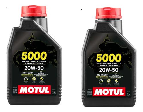 Par Aceites Lubricant Moto Motul 5000 Sintetic 20w-50 2l