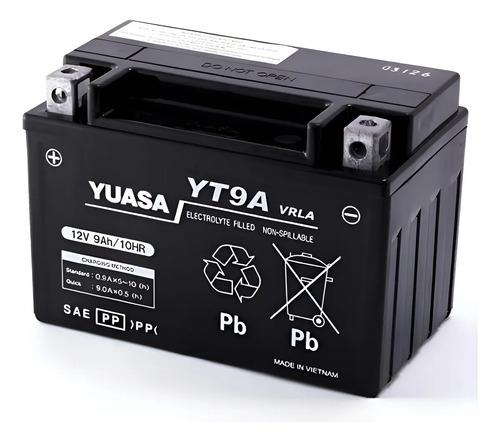 Batería Moto Yuasa Original Pulsar Ns200 Duke 200 Yt9a Izquierdo