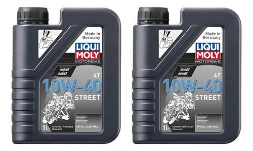 Kit De Cambio De Aceite De Carretera Liqui Moly Moto Engine 4t, 2 Unidades, 10w40
