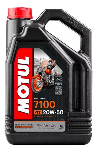 Aceite Para Motor Motul 7100 4t Sintético 20w-50 Para Motos
