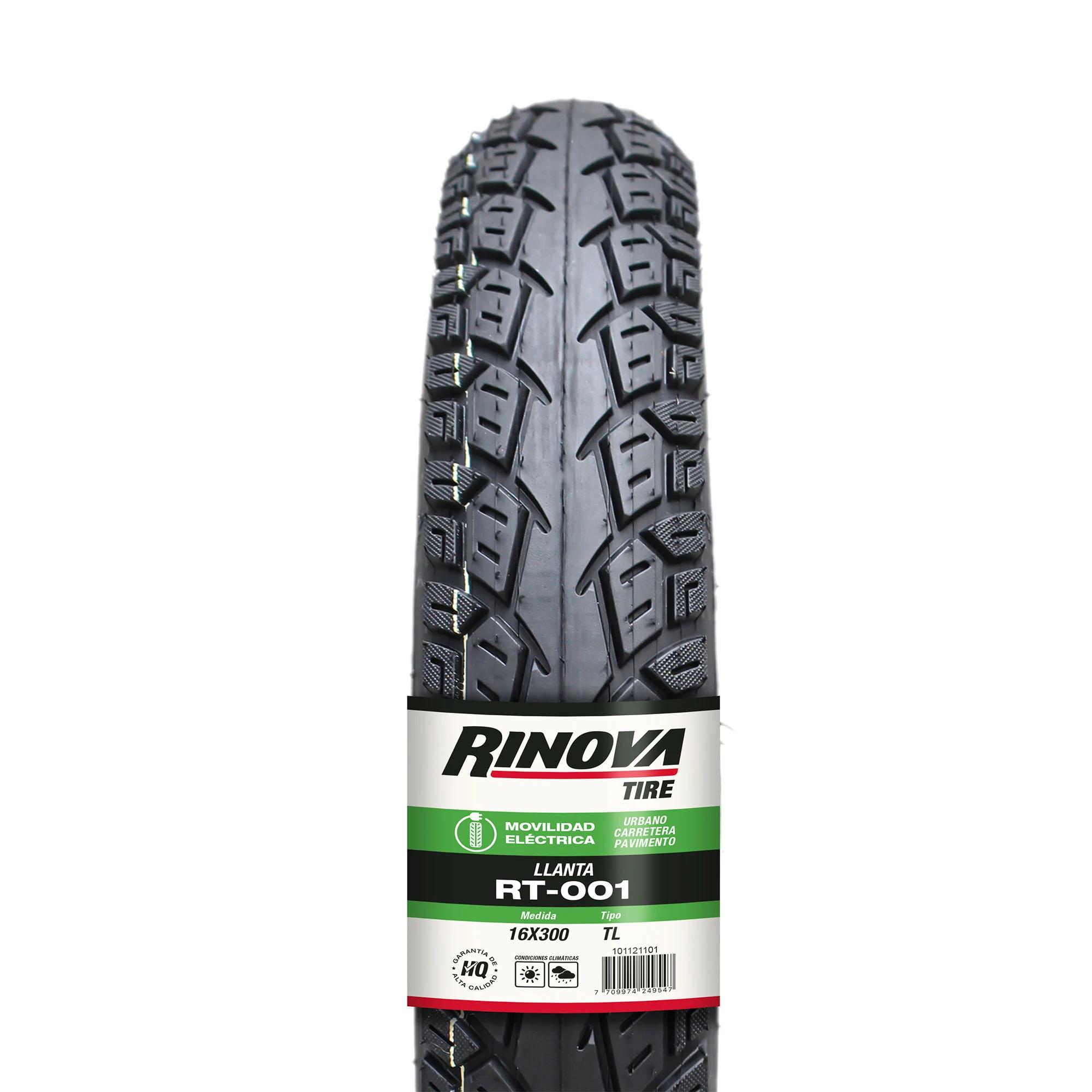 Llanta Movilida Eléctrica 16X300 RT-001 RINOVA TIRES SELLOMATIC