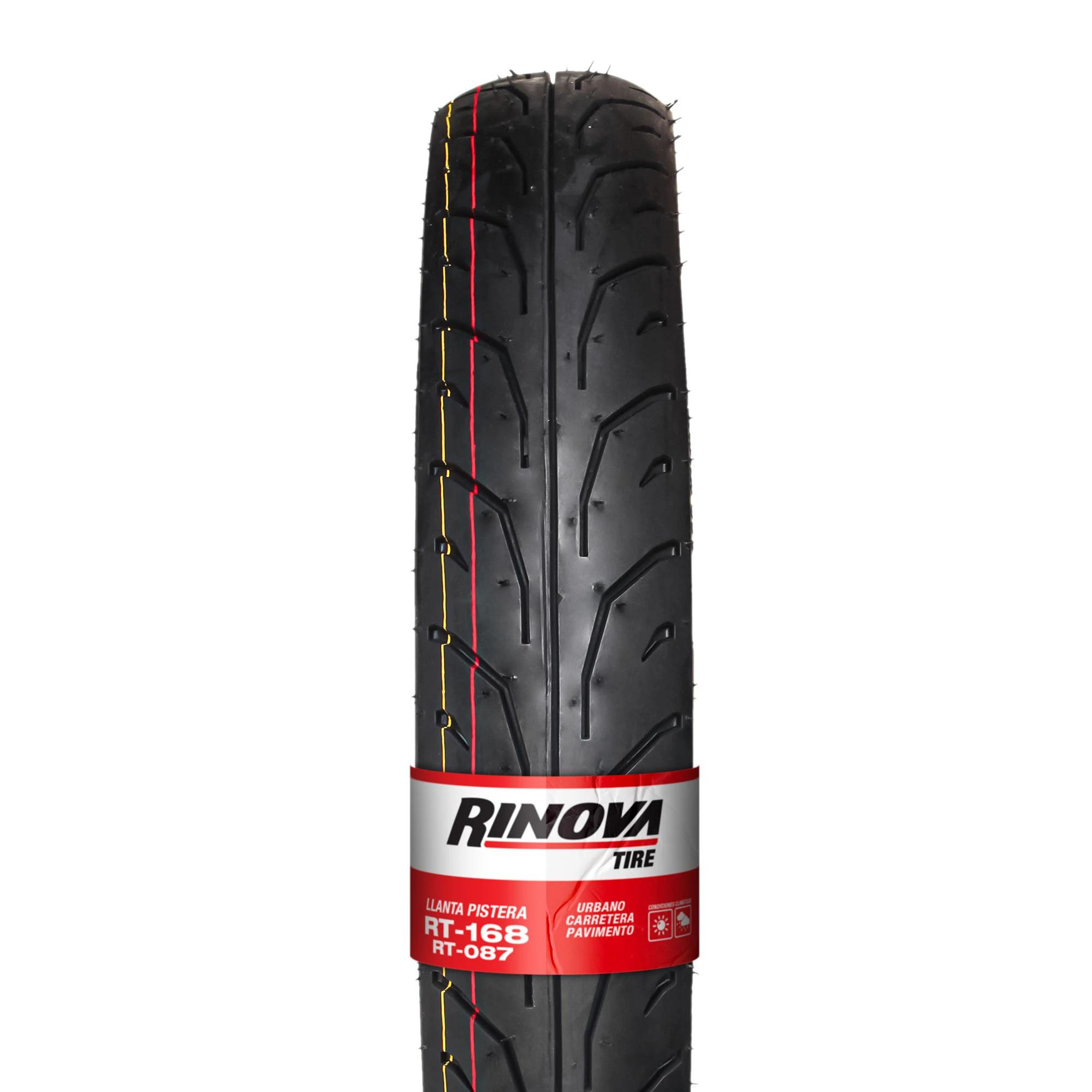 Llanta Moto Pistera 80/90-14 RINOVA TIRES RT-168 46L Sellomatic