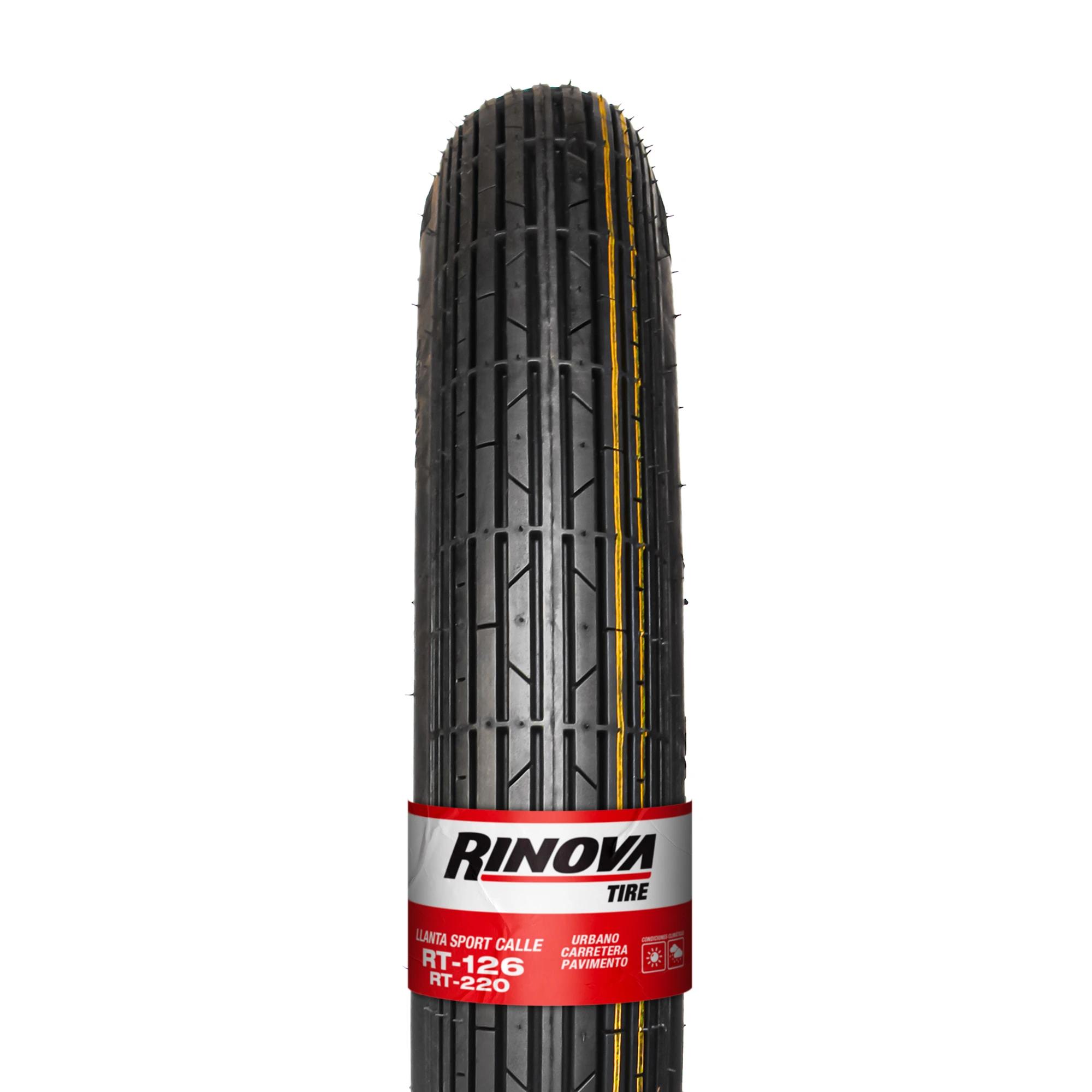 Llanta Moto Sport Calle 275-18 Rinova Tires RT-126 TT 48L