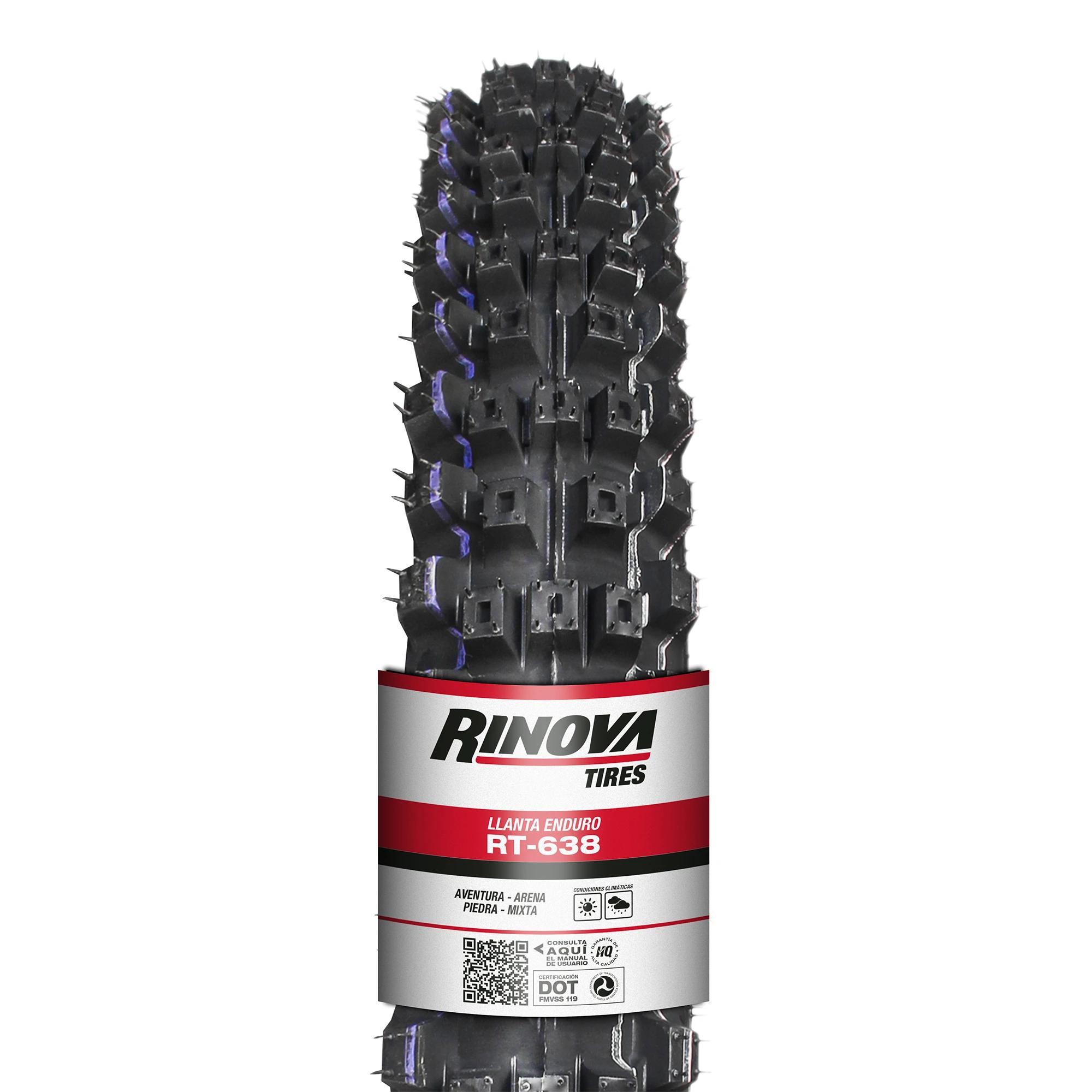 Llanta Moto Enduro 275-21 Rinova Tires RT-638 TT 57L