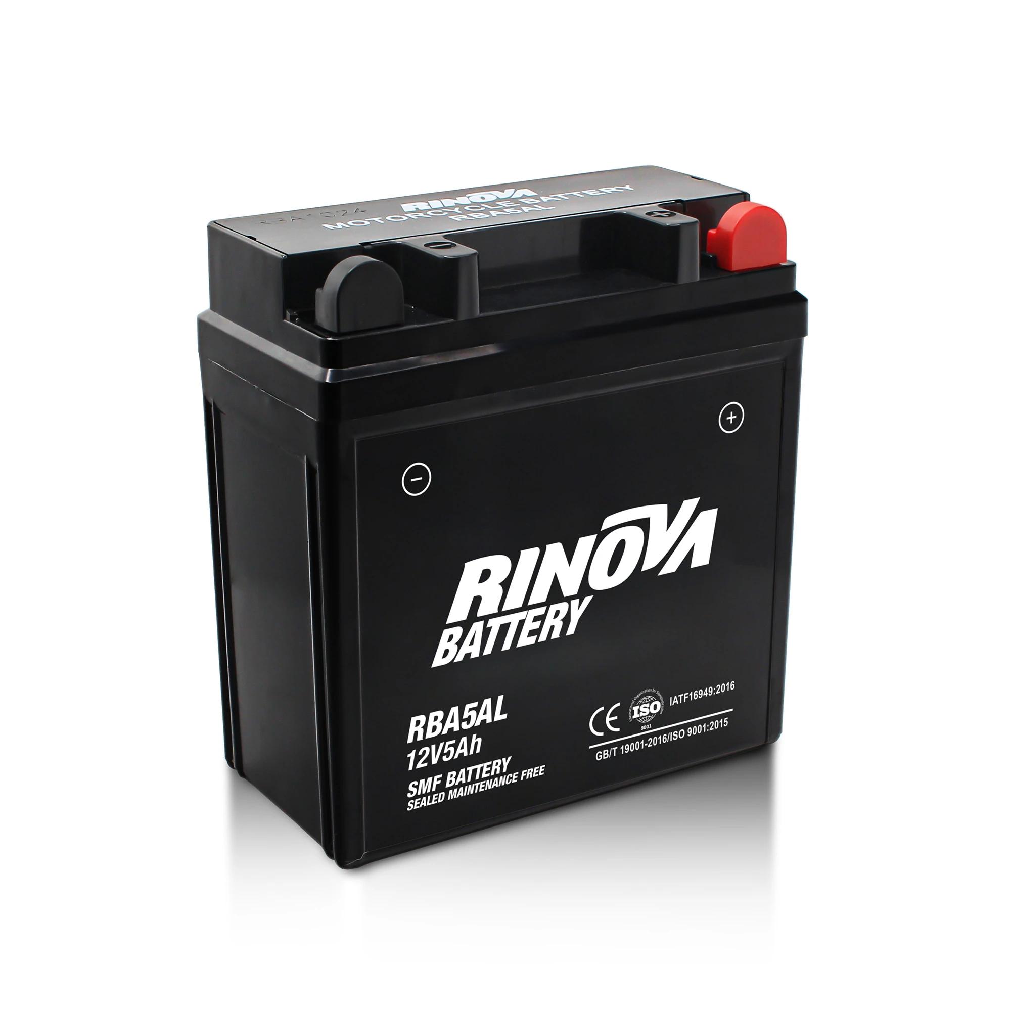 Batería Tipo Pila 12V 5Ah para Motocicleta RBA5AL Rinova Battery