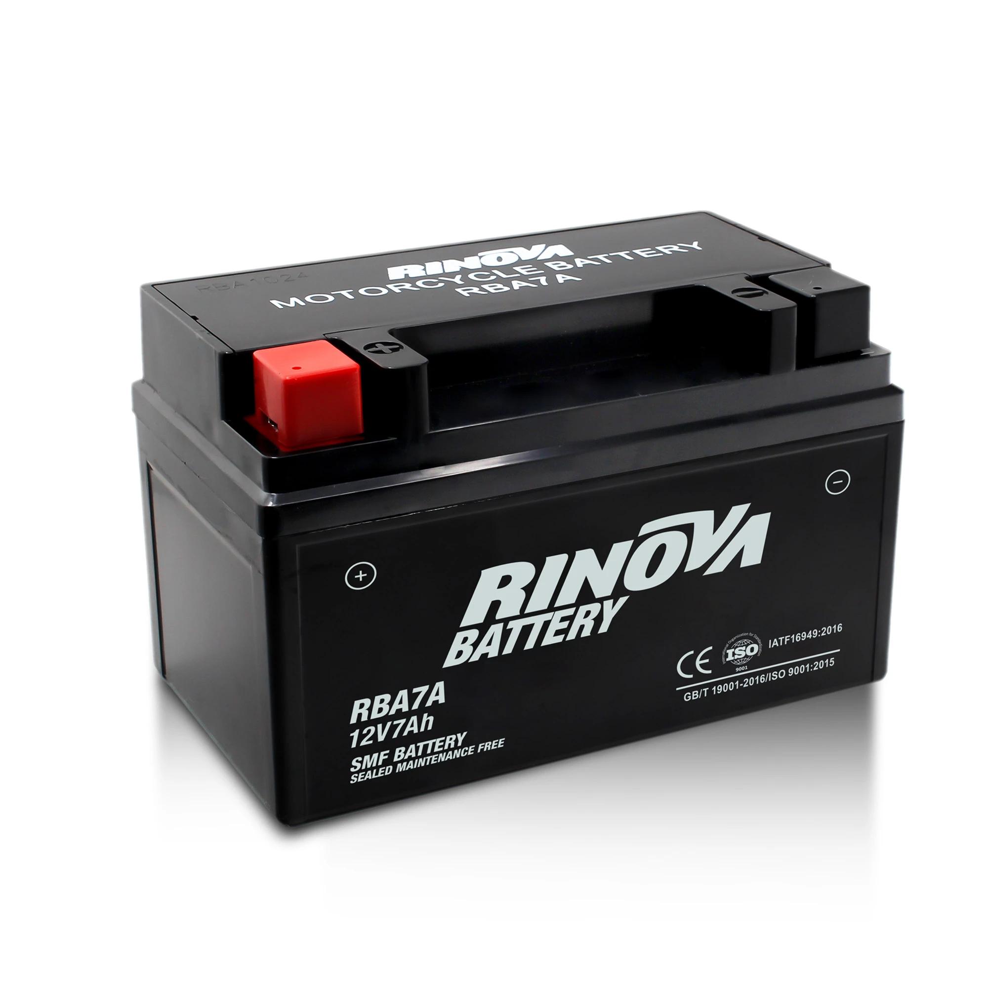 Batería Tipo Pila 12V 7Ah para Motocicleta RBA7A Rinova Battery