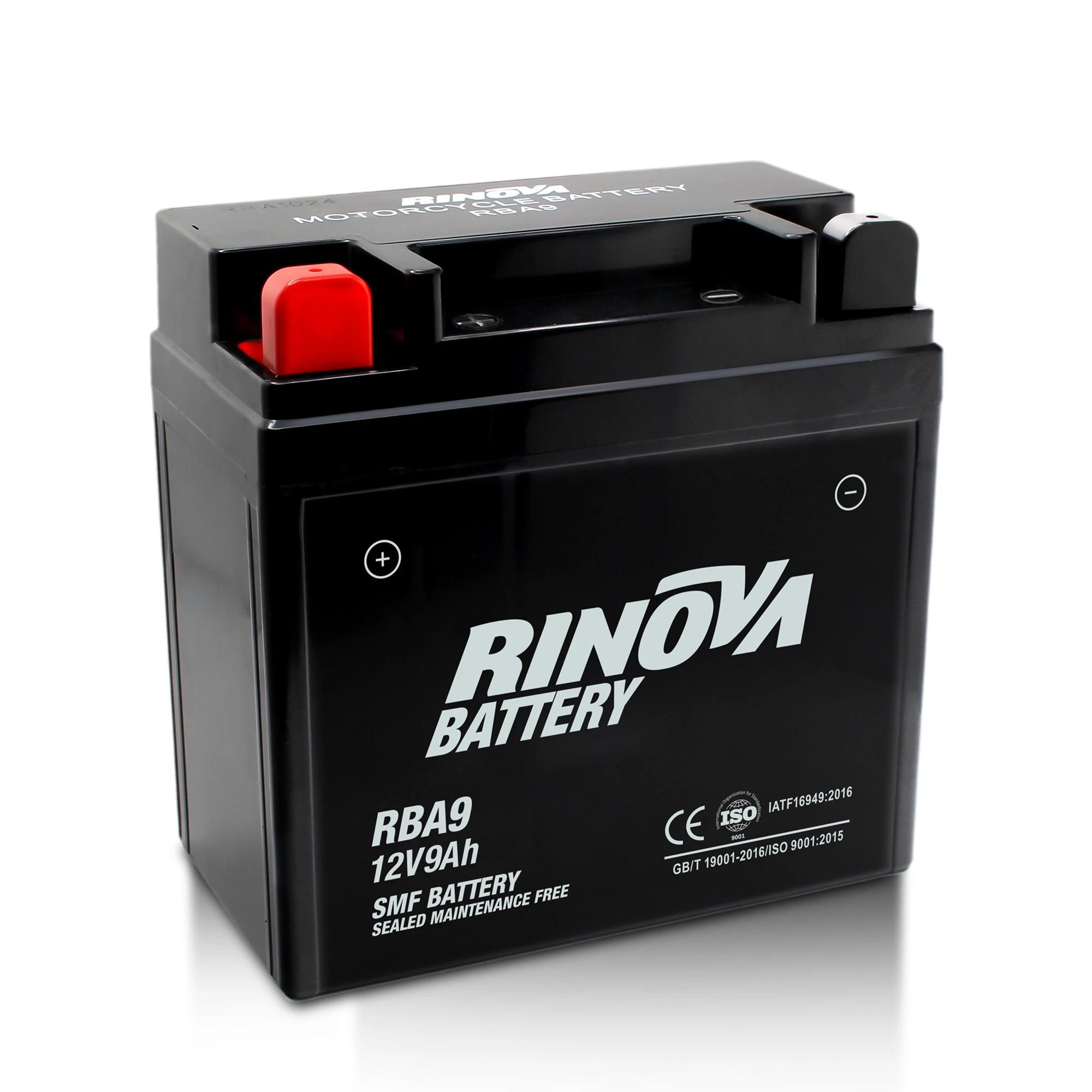 Batería Tipo Pila 12V 9Ah para Motocicleta RBA9 Rinova Battery