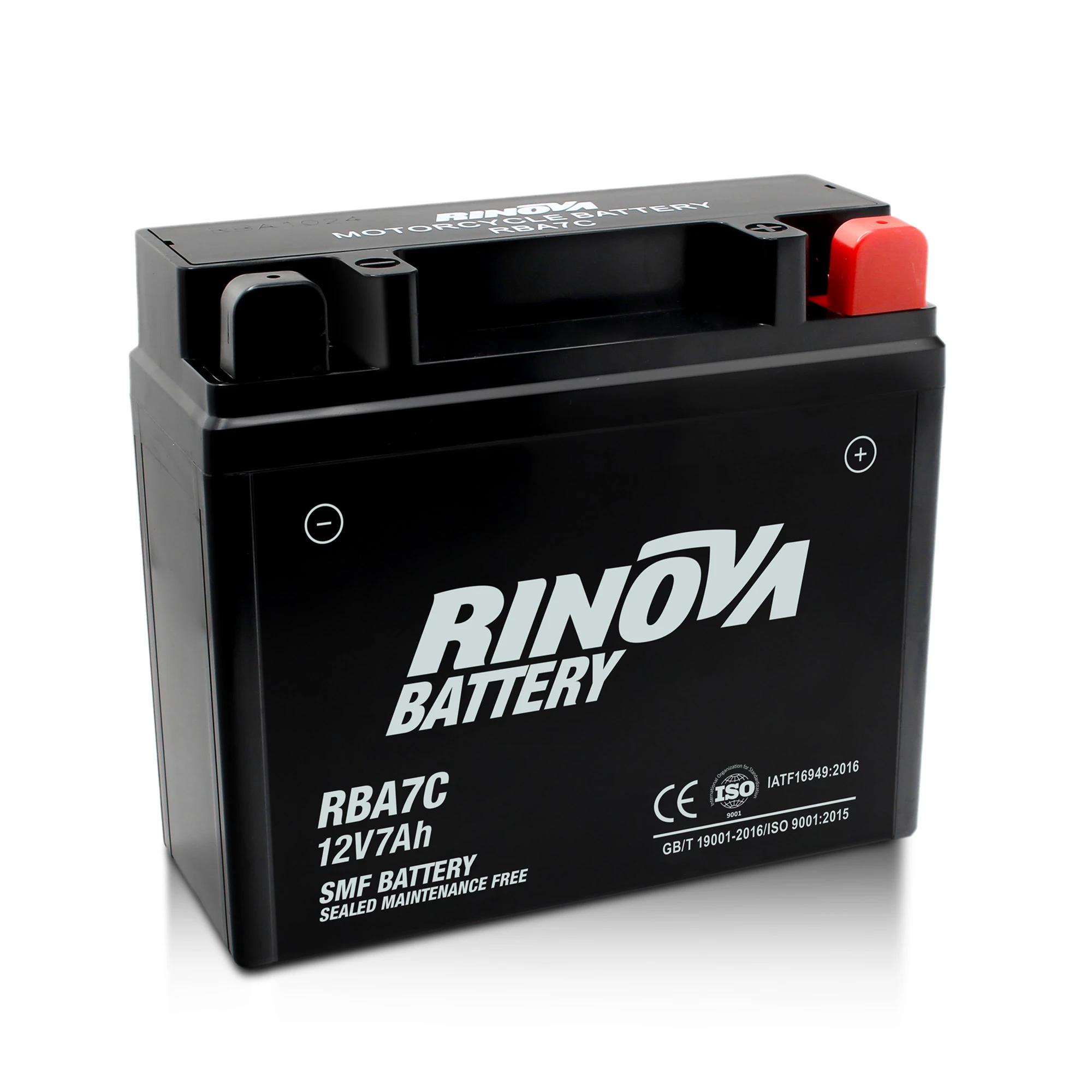 Batería Tipo Pila 12V 7Ah para Motocicleta RBA7C Rinova Battery