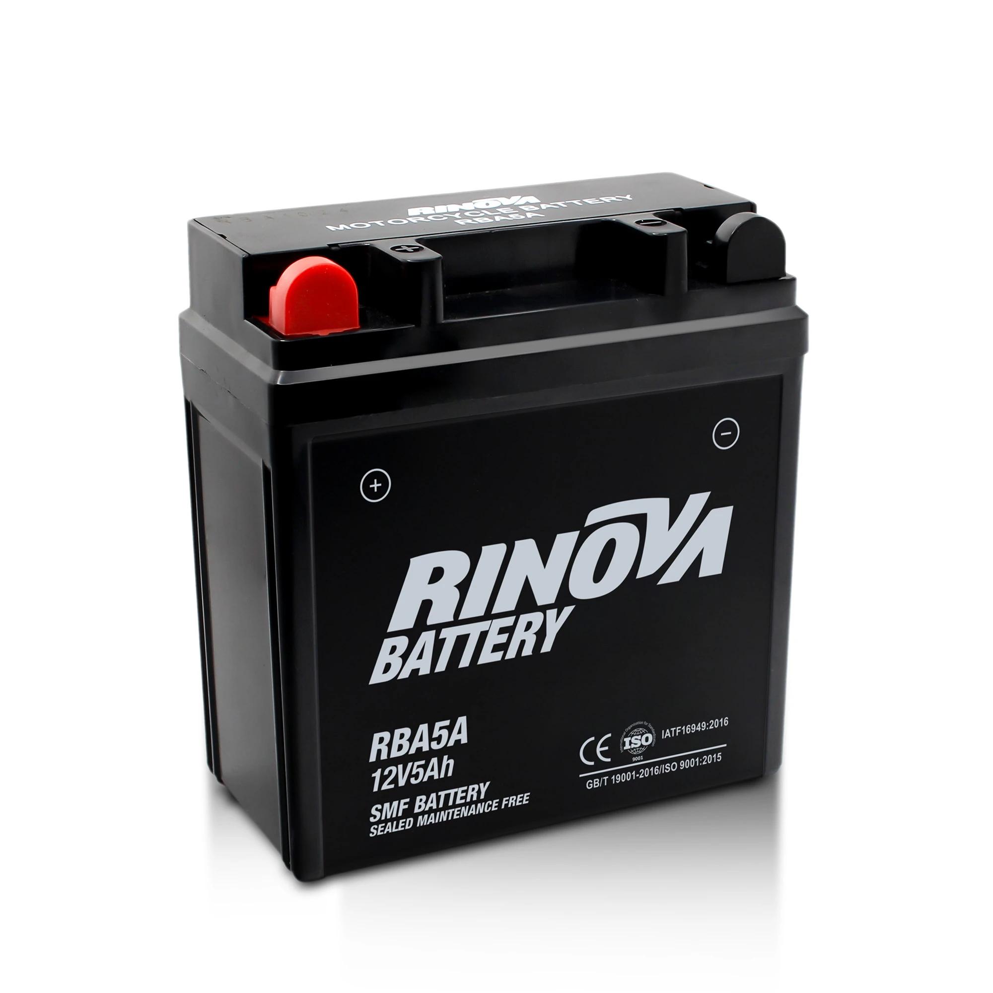 Batería Tipo Pila 12V 5Ah para Motocicleta RBA5A Rinova Battery