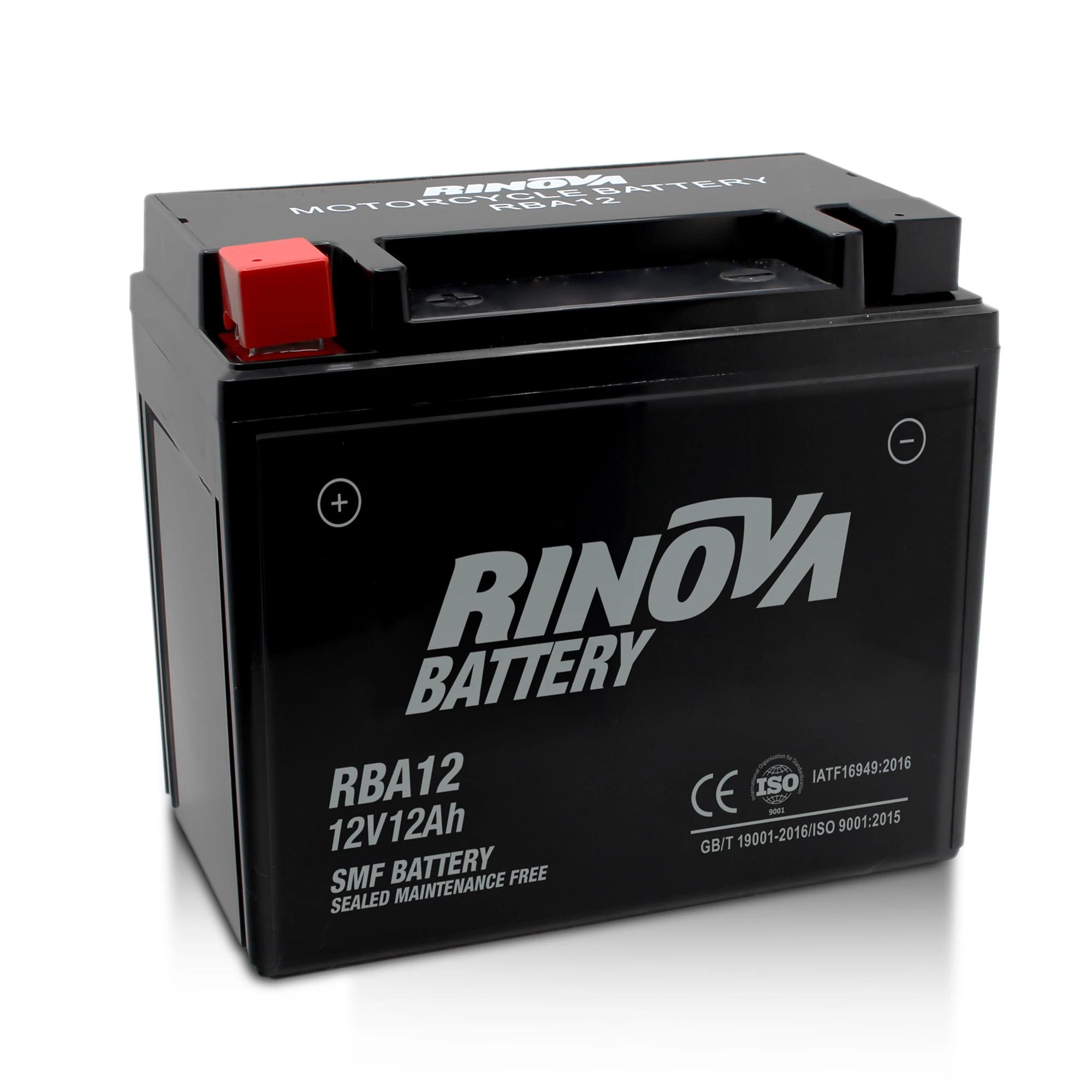 Batería Tipo Pila 12V 12Ah para Motocicleta RBA12 Rinova Battery