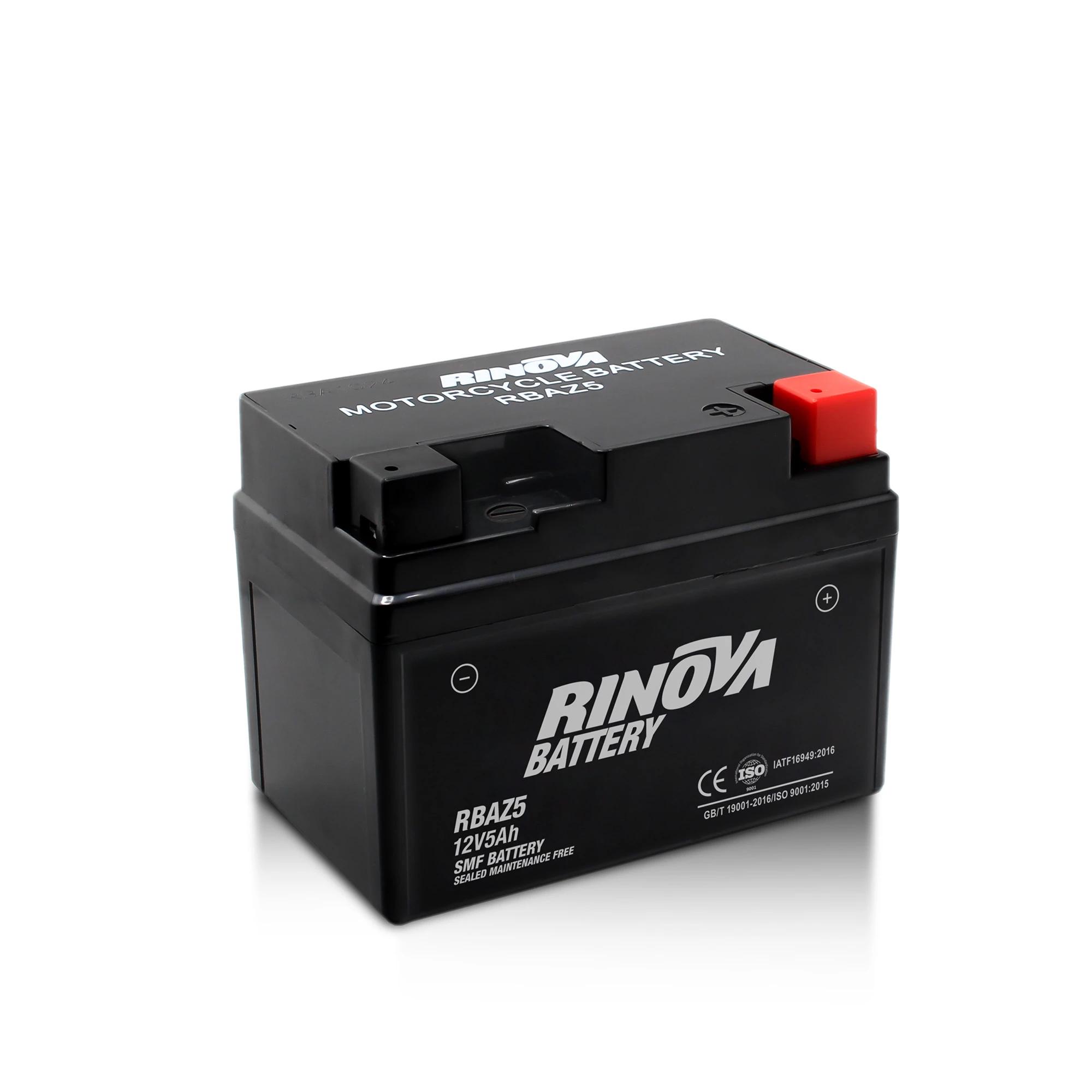 Batería Tipo Pila 12V 5Ah para Motocicleta RBAZ5 Rinova Battery