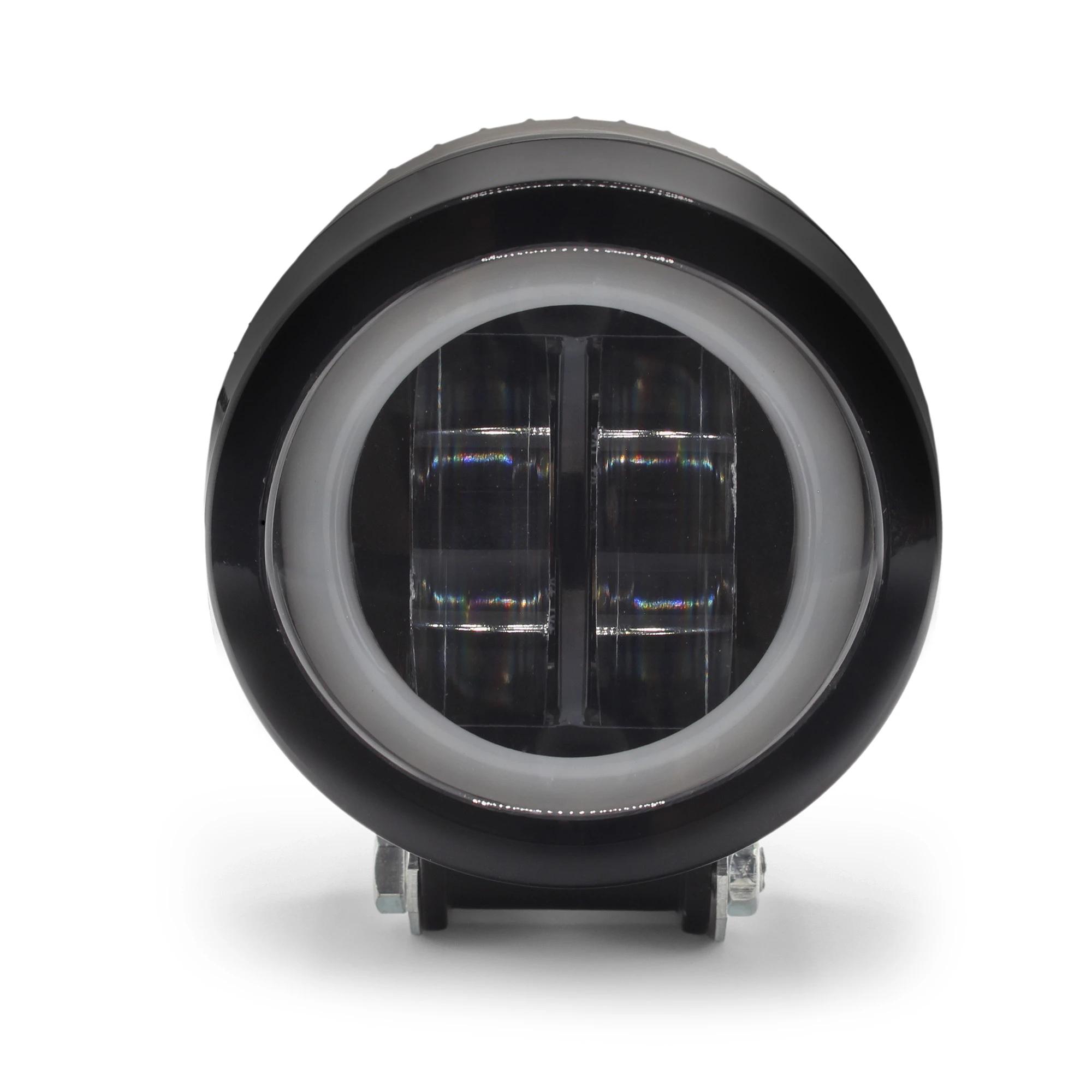 Exploradora Redonda LED para Moto Alta/Strober 12/24V DC 10W 2000 Lúmenes