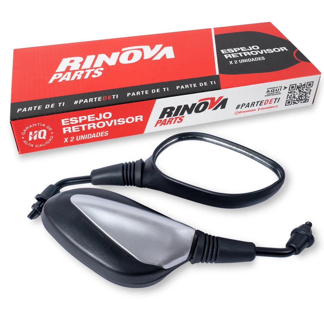 Juego de Espejos 8 mm Izquierdo y Derecho Negro Gris para Kymco Agility 125